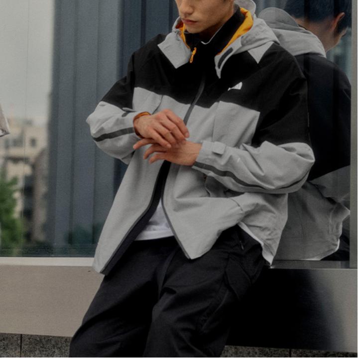 The North Face Urban Exploration Waterproof, Windproof, And Water Repellent Windbreaker Jacket Men's Gray NF0A83PR-GVV