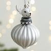 Ornamenti di Natale in Vetro Premium con Forme Creative a Goccia e Scoiattoli e Dettagli Dinamici di Glitter