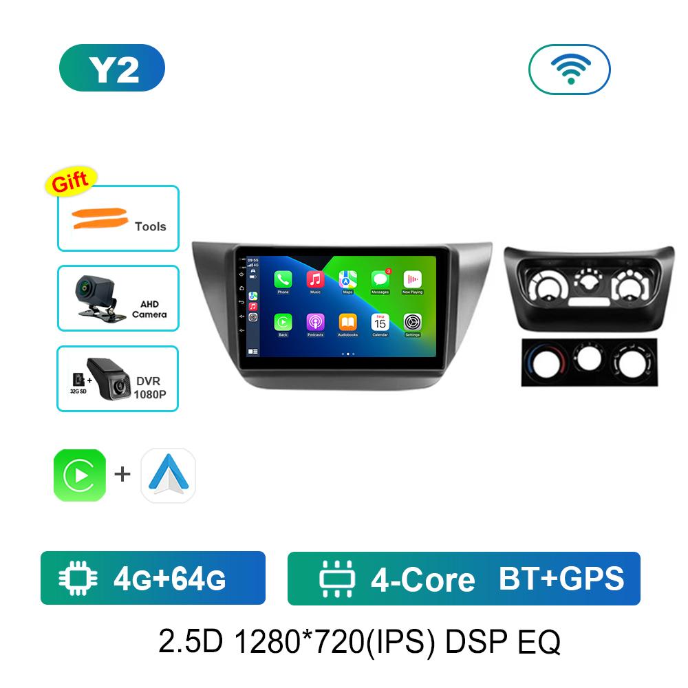 Car Radio Multimedia Player Android System for Mitsubishi Lancer 9 CS 2000 - 2010 DSP Stereo Navigation GPS IPS Touch Screen 4G