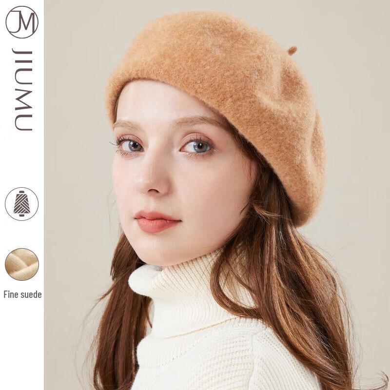 JIUMU Women's Autumn/Winter Beret Painter Hat