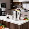 Practical Nonrust Steel Airtight Kitchen Storage Bucket Removable Lid Easy To Cleaning Food Preservations Container