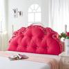 Solid Princess Backrest Pillow Removable Waist Support Seat Cushion For Sofa Lace Edge Bedside Pillow For Living Room