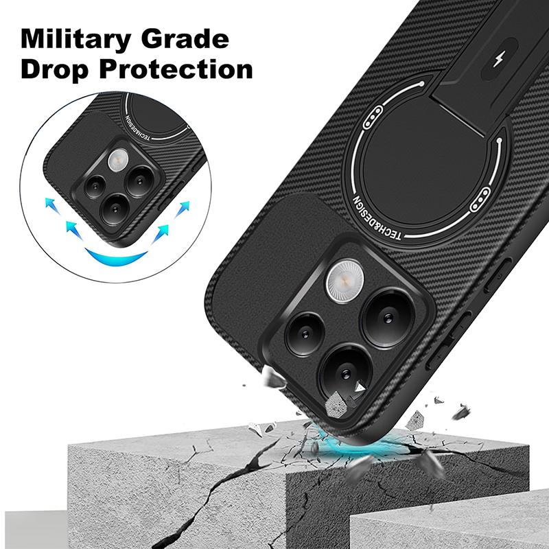 For Xiaomi 14T Armor Magnetic Stand Camera Lens Anti-Scratch Phone Case For Xiaomi 14T Pro Silicone Soft Cover Mi 14T Cases 14t