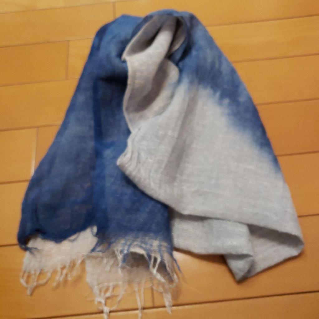Used Indigo Gauze Stole