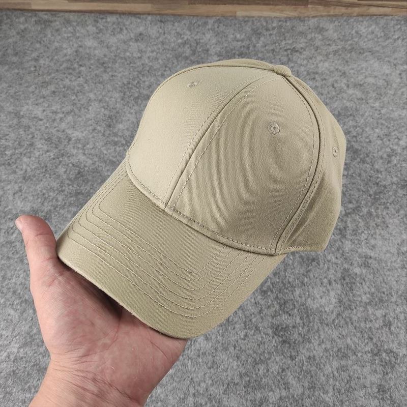 Hard Top Cotton Baseball Cap Big Head Circumference Men's Hat Solid Color Cap Autumn and Winter New Couple Hat