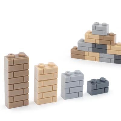 1X2 Universal Wall Tile 98283 Compatible With Small Particle Building Block Pattern Brick Building Block Castle Brick Building Parts