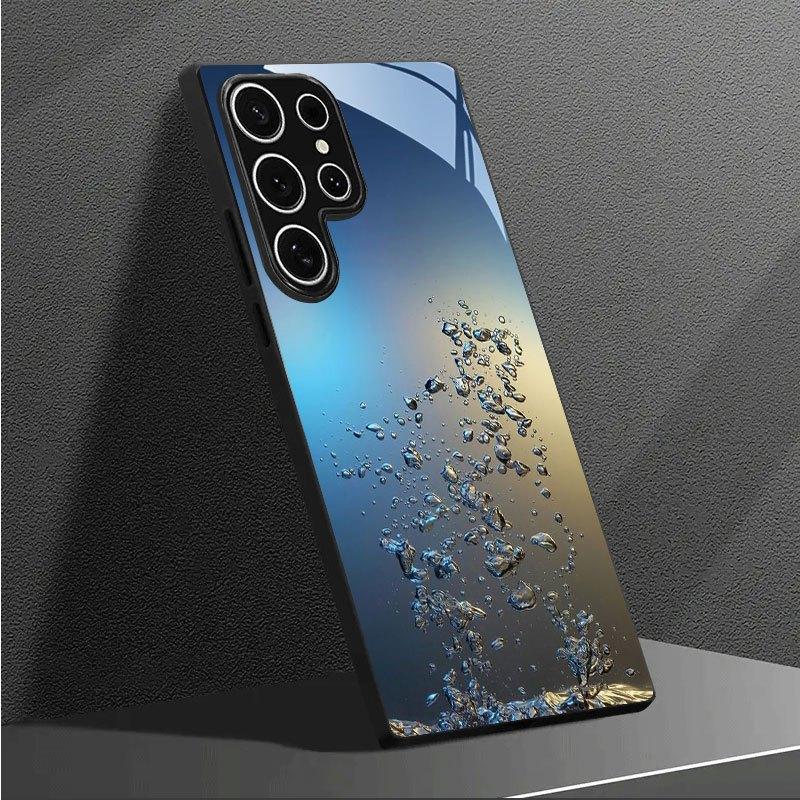 High Gloss Water fashion phone cases phone case mobile phones glass for Samsung Galaxy S26 S25 S24 S23 S22 FE Ultra Plus