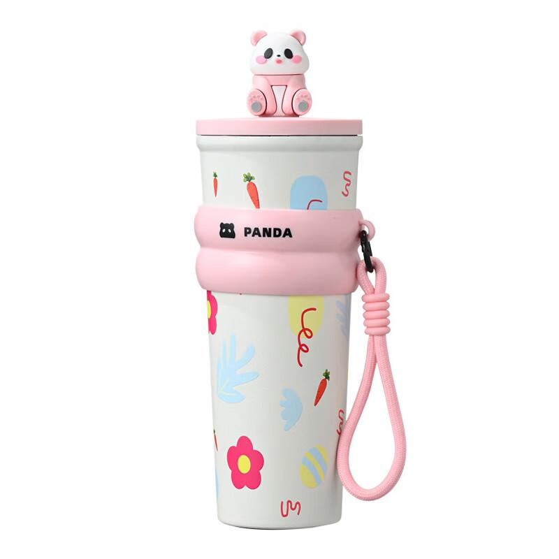 Sushui Panda Large Capacity Ice Master Insulated Straw Cup