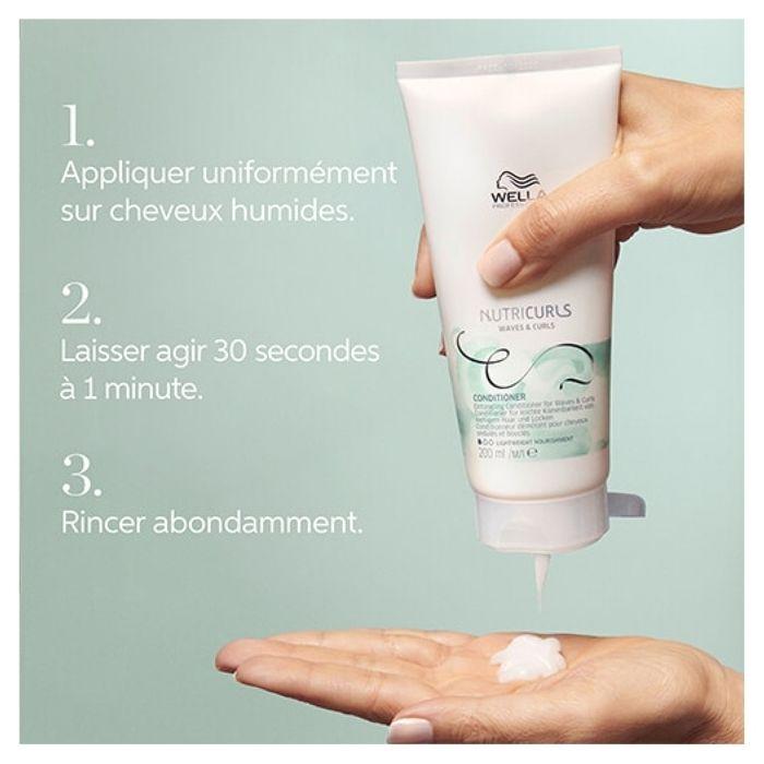Wella Professionals Nutricurls Après-shampoing Démêlant Pour Cheveux Ondulés Et Bouclés 200ml