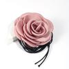 Big Rose Flower Clavicle Chain Necklace Elegant Rope Choker Gothic Clavicle Chain  Women