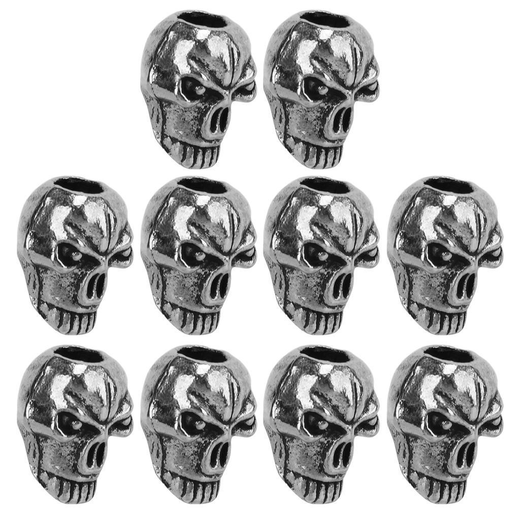 10pcs EDC Paracord Beads Alloy Knife Lanyard Keychain Pendant DIY Accessories for Paracord Bracelets