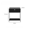 Nordic Nightstands Bedroom Bedside Table Stainless Steel Storage Cabinet with Lock Multifunctional Home Storage Furniture