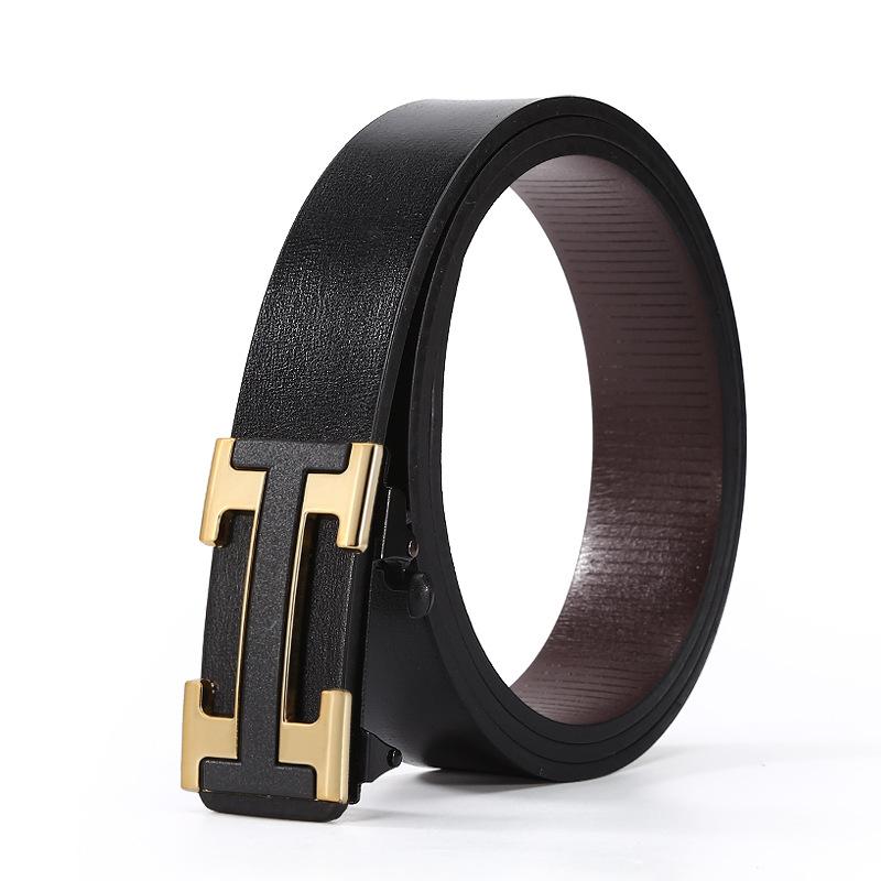 Belt Men'S Classic Inner Wear Toothless Automatic Buckle Belt Business Belt Run Jianghu Stall