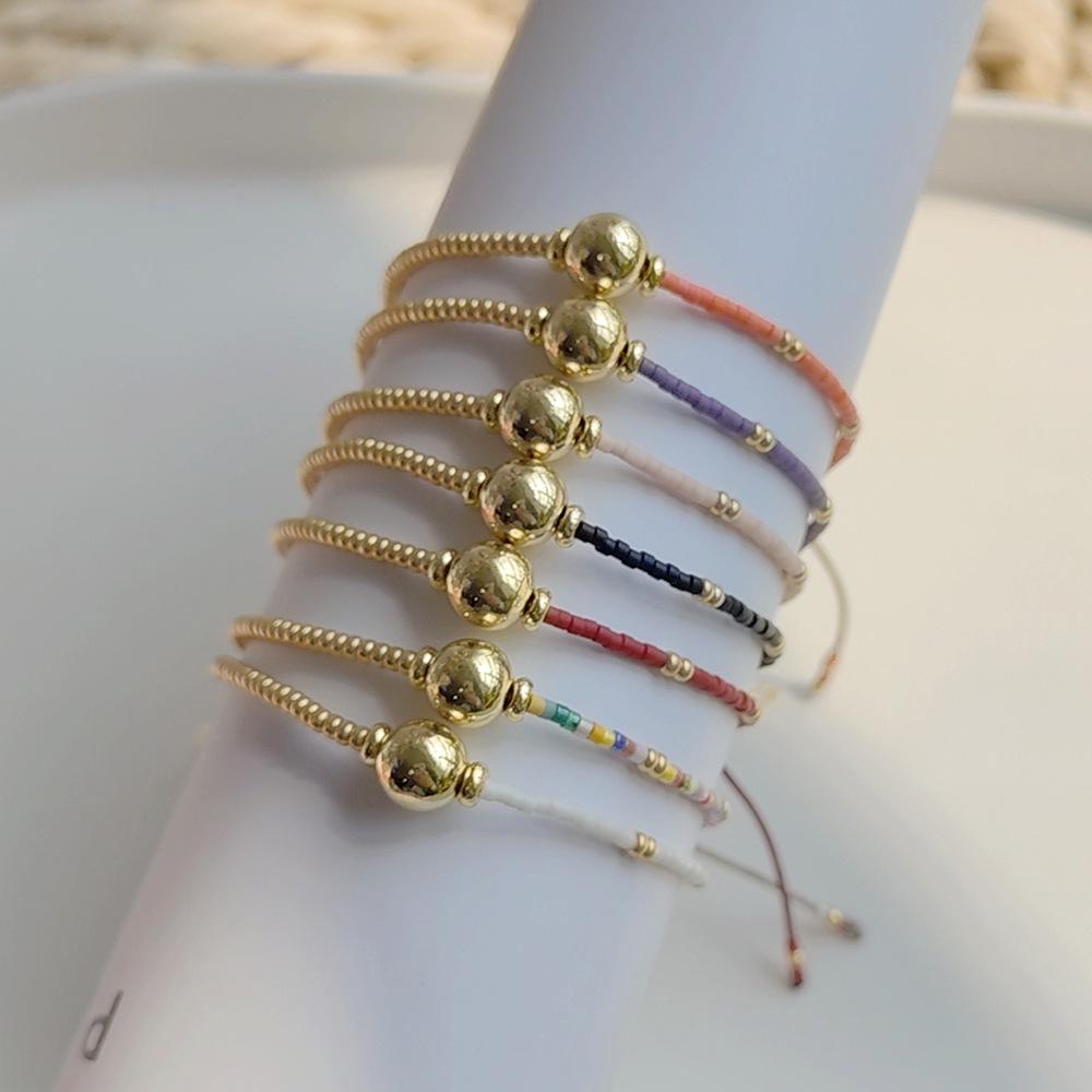 Handmade Bohemian Multi-Strand Miyuki Seed Bead Bracelet for Women - Colorful Woven Jewelry