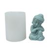 Buddhas Monk Shape Silicone Molds DIY Epoxy Resin Molds Table Ornament Mould Candle Plasters Making Tool Easy-to Clean