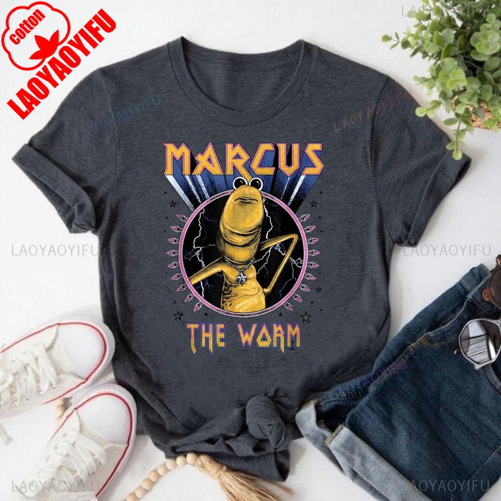 

Funny Marcus The Worm Heavy Rock Artwork TShirt Women Clothes Unisex Tops Fashion Patterns Sweatshirt Y2k Round Neck Tops 4XL