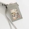 Neck Lanyard Student Card Bag PU Leather ID Card Holder Fashion Card Badge Holder  Men Women