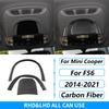 For Mini Cooper F56 2014-2021 Carbon Fiber Central Console Wheel Speedometer Air Outlet Panel Trim Set Car Accessories Sticker