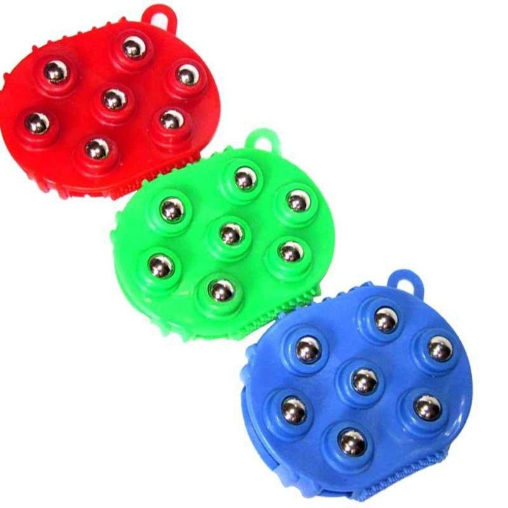 Double Sided Massage Glove Stainless Steel Body Sculpting Massager Muscle Relief