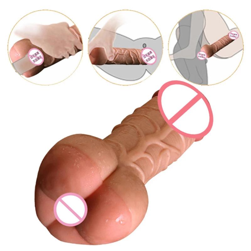 Silikonové dildo zadek Vagina Muž Žena Masturbace Velké dildo Sexuální hračka pro páry Masážní zařízení