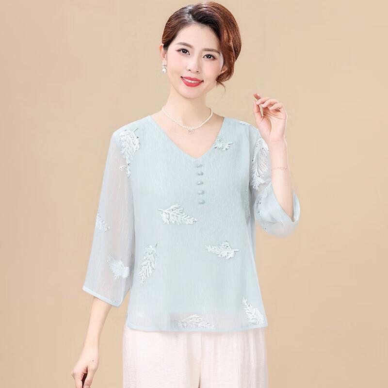 XUEXI Women s Elegant Loose Fit Summer T-shirt XL