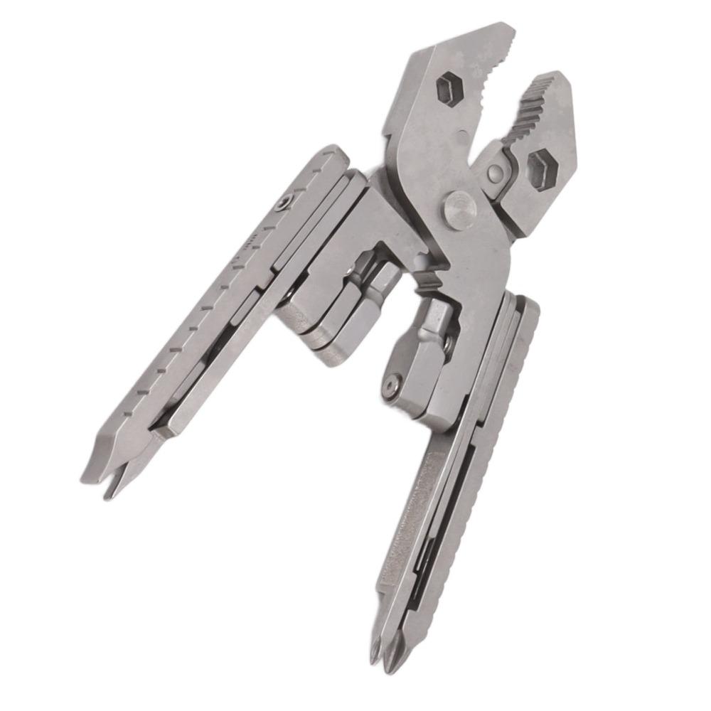 Foldable Multitool Pliers Silver Stainless Steel Tool High Strength Multi Tool  Home Repair