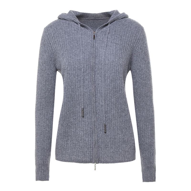 

G·TENNA MH9037 Women s Cashmere Hooded Cardigan One Size