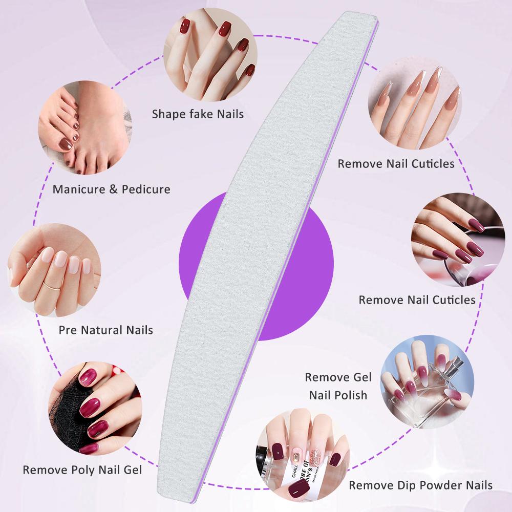 5/10 sztuk profesjonalny pilnik do paznokci papier ścierny gruby Manicure pilnik do paznokci do lakieru żelowego narzędzie do zdobienia paznokci akcesoria