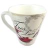 Les Trésors De Lily [N9631] - Porcelain Mug 'Belle Epoque' Beige Red - 11x9 Cm