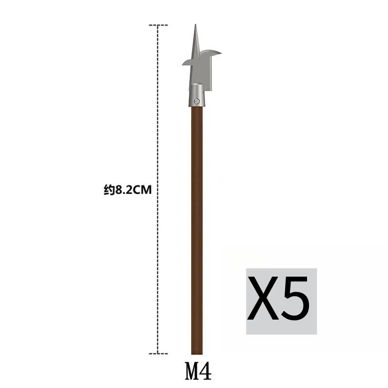 MOC Medieval Building Blocks Character Parts Model Toy Castle Knight Soldier Sword Bow Armor Shield Spear Piercing Parts Bricks