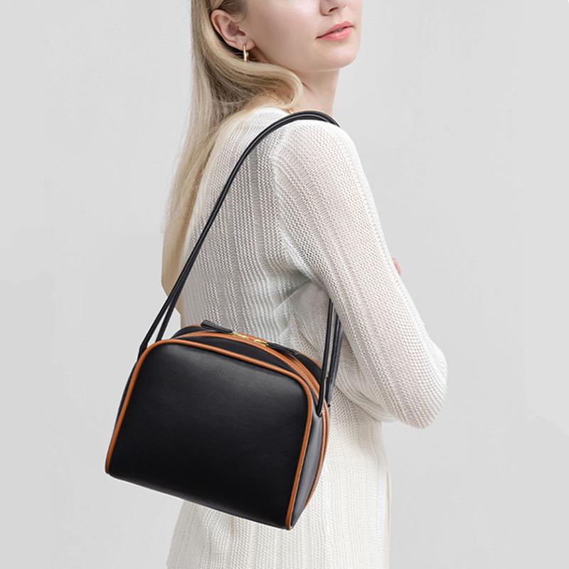 2025 Luxury Designer Fashion Brand Women Handbags Color Splicing Advanced Sense Shoulder Bag Underarm Bag Trendy Square Bag