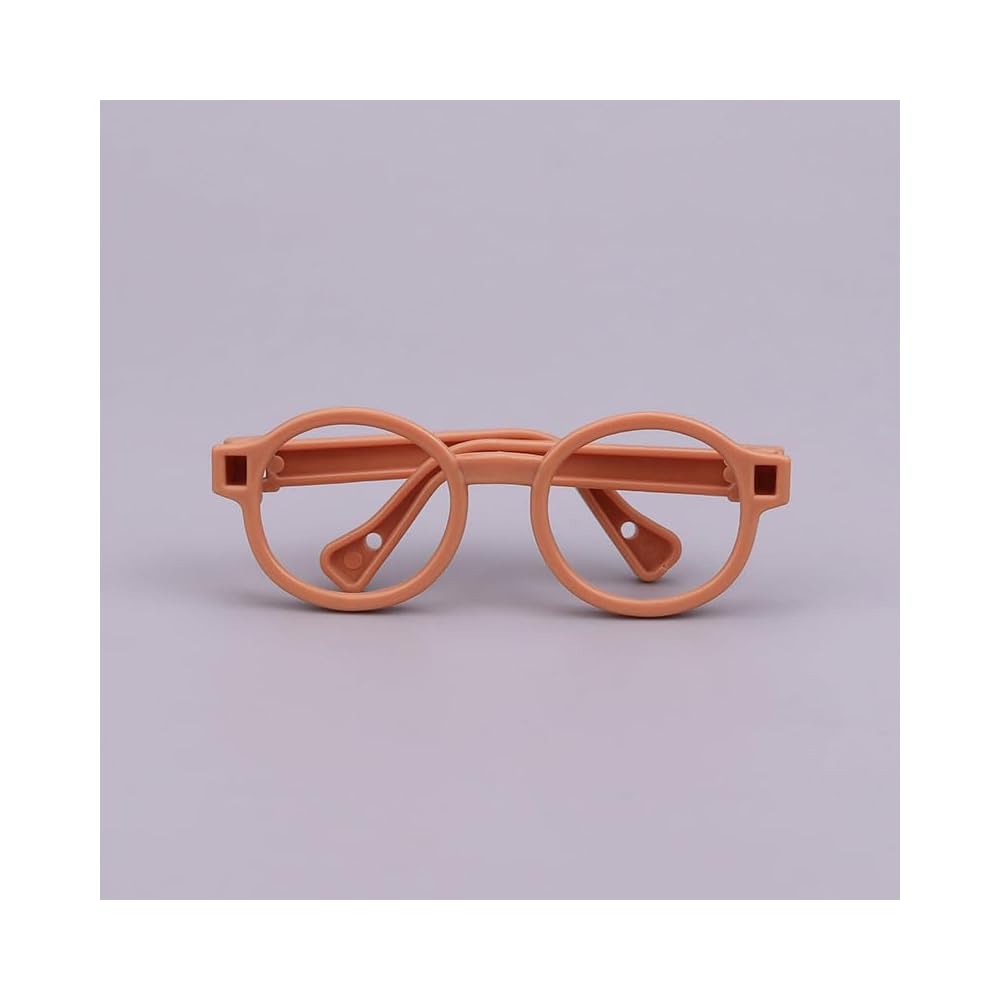 

Labubu Barbie Doll Accessories Miniature Glasses Brown for Plush Toys 10-20cm DIY Decor Keychain