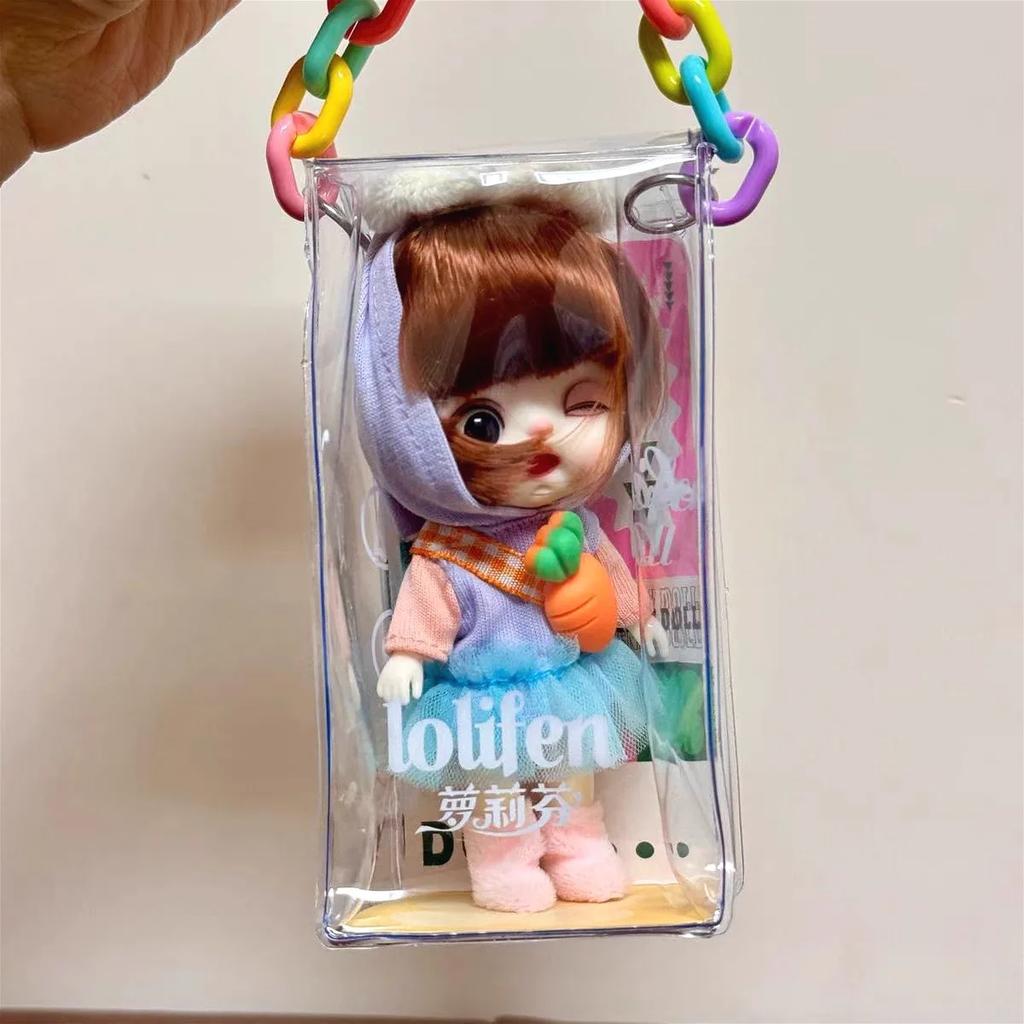 13cm Mini panenka BJD kloubové tělo Úsměv Překvapený výraz Panenky pro dívky Série zvířecích kostýmů Dárek pro dívku Anime SD