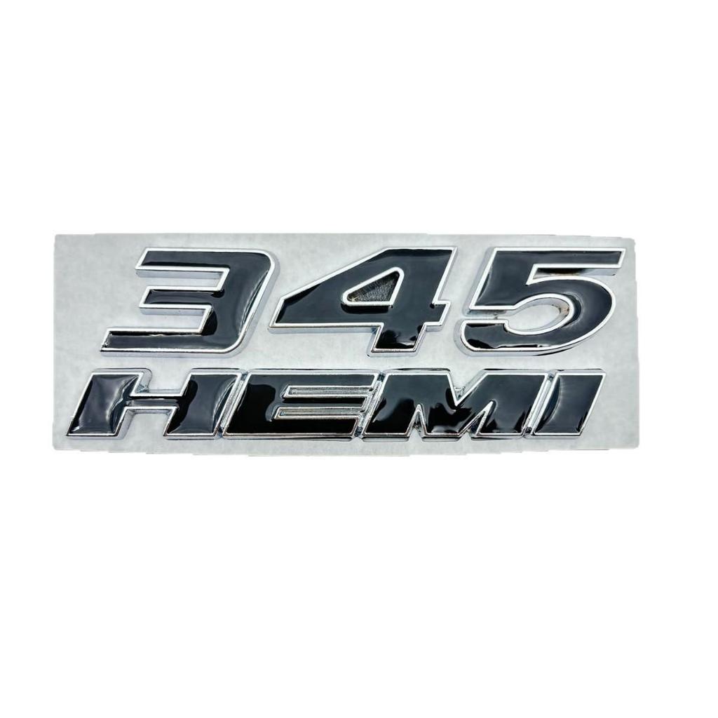 Dodge 345 HEMI Modifiziertes Emblem Aufkleber für RAM 1500/2500 Pickup Truck - Metall Autoaufkleber