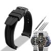 Cinturino in Gomma Curvo da 22mm per Orologio Citizen Light Kinetic Energy BN0190 BN0191-80LBN-17E Immersioni BN0193 Cinturino in Silicone da Uomo