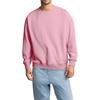 Unisex Solid Color Round Neck Pullover Ribbed Long-sleeved Sweatshirt