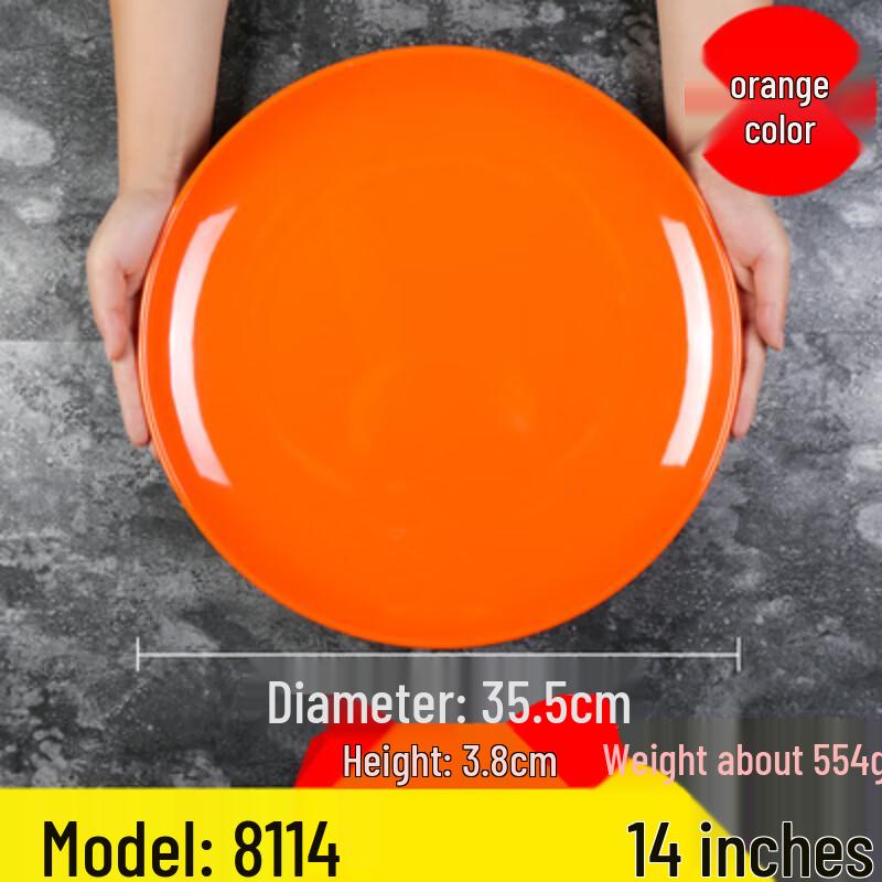 Naiduo Round Melamine Dinner Plates (Set of 2)