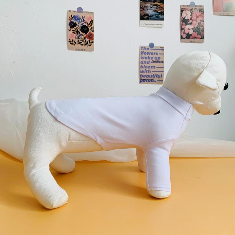 

Cotton Dog T-shirt Pajamas Yorkshire Terriers Pomeranian Maltese Poodle Bichon Schnauzer Dog Clothes Pet Clothing Apparel Shirt S белый