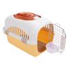 Plastic Pet Kennel Top Window Detachable Travel Dog Crate Cat Carrier with Handle Airline Friendly Yellow