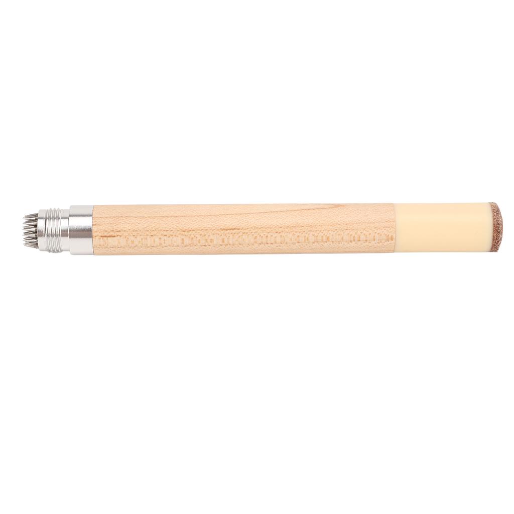 2 in 1 Queue Kreidehalter Ahornholz Billard Queue Spitze Anspitzer Billard Kreide Aufbewahrungskoffer für Sport Spiel Turnier