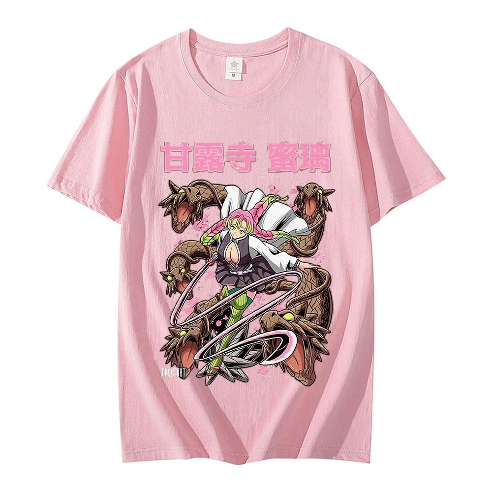 Demon Killer Jinlu Mitsui Cotton T-Shirt Anime Unisex Summer New Men's and Women's Streetwear