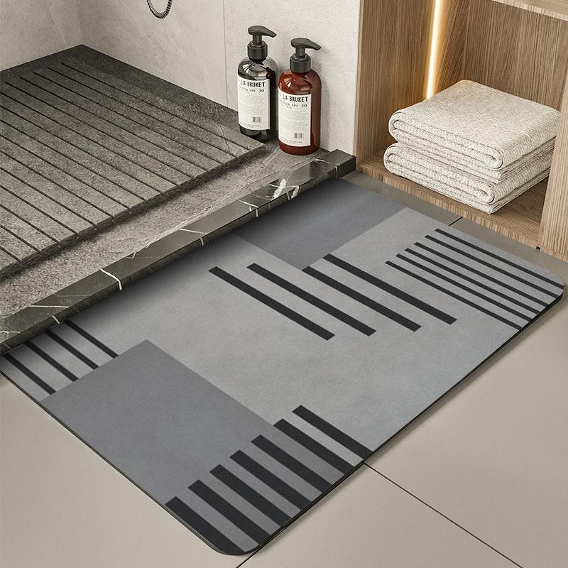 Bathroom Diatom Mud Mat Toilet Dirty Water Absorbent Easy To Take Care of Foot Mat Household Quick Drying Non-slip Mat