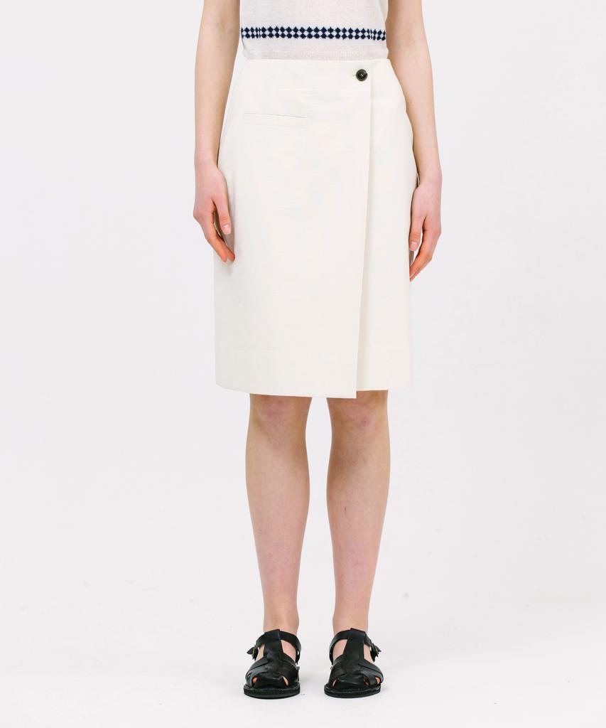 JUN BY JUN K Easy Drape Skirt_Ivory