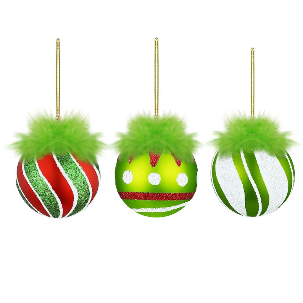 6CM Weihnachtskugel-Set (18 Stück) - Weihnachtsszene Dekorationen, Weihnachtskugel