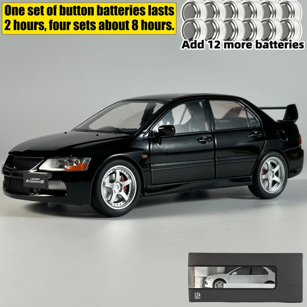 JDM 1:24 Mitsubish Lancer Evolution EVO9 Compact Car Alloy Metal Diecast Model Car Best Birthday Gift For Children's Toy Collect
