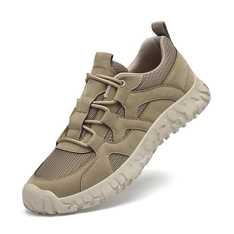 

Fashion Non-Slip Hiking Shoe Breathable Treking Footwear Suede Leather Sneakers for Men Tenis Masculino Outdoor Lace-Up Men Casual Shoes 45 хаки