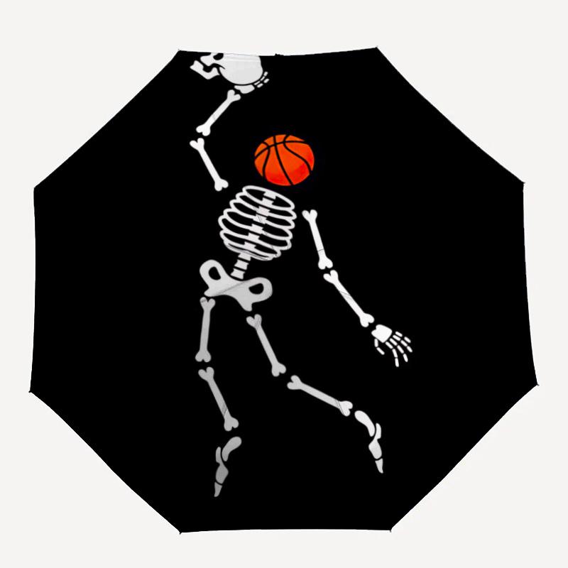 

1pc Basketball SkeletonAutomatic Open/close Umbrella, 8-Rib sturdy structure, Portable Travel Umbrella, Parties, Everyday Usec98