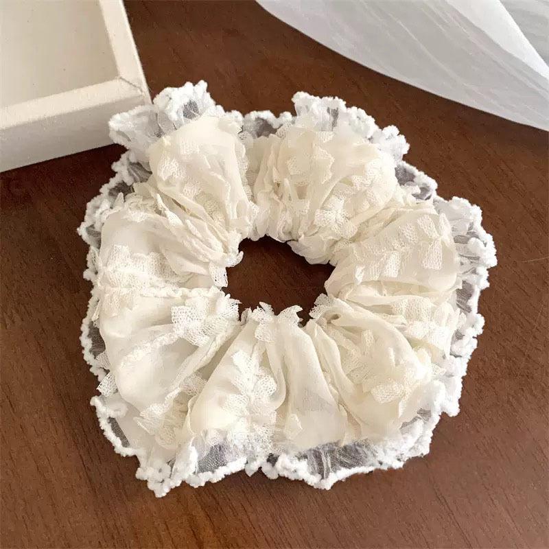 Pearl Lace Soft And Comfortable Hair Ties For Ponytail And Hair Accessories korean hair accessories
