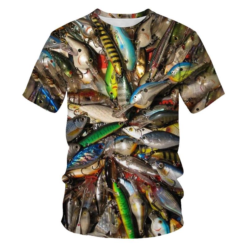 

Красива чоловіча футболка з тривимірним принтом Carp Fishing Harajuku Fashion Літня вулична футболка унісекс з коротким рукавом 5XL