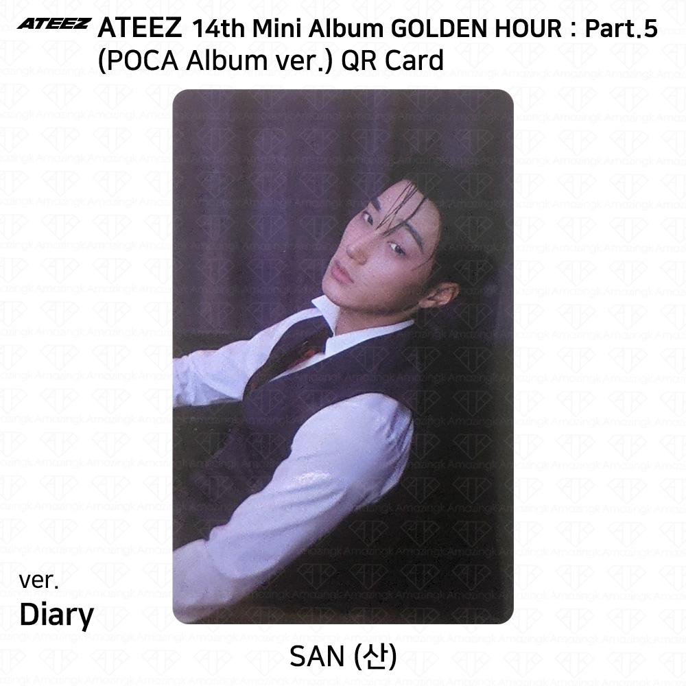 ATEEZ 14° Mini Album Golden Hour Parte.5 Album POCA ver. Photocard DIARY VER